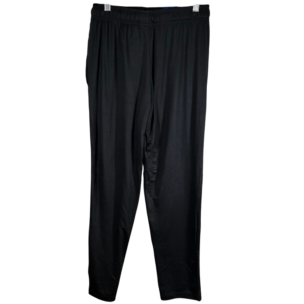 Hanes Mens Knit Sleep Pant Black Stretch Wicking Lounge Pajama Bottoms Small - Picture 8 of 9